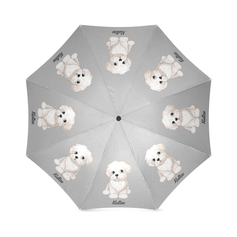 Malteser Regenschirm personalisierte individuelle Hund Name Etsy