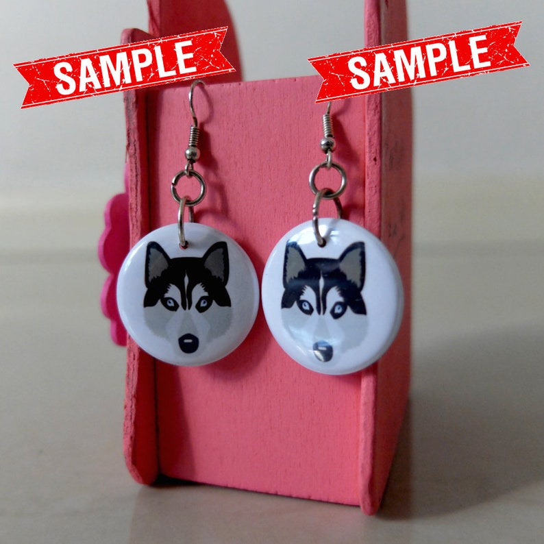Custom Dog Face Photo Picture Dangle Button Earrings for Girls Women Cairn Lover Gifts Stuff Memorial CAIRN TERRIER EARRINGS