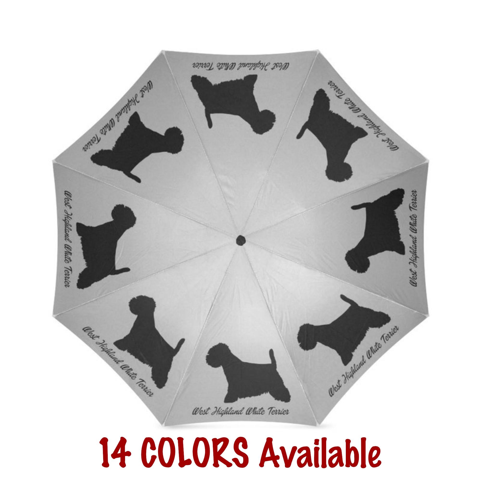 Personalized WESTIE Umbrella, Custom Dog Name Anti-uv Folded