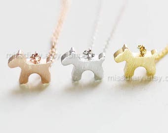 tiny Scottish Terrier necklace, Scottie necklace, Animal Petite Simple Jewelry, gift ideas, pet necklace, dog necklace, animal necklace,