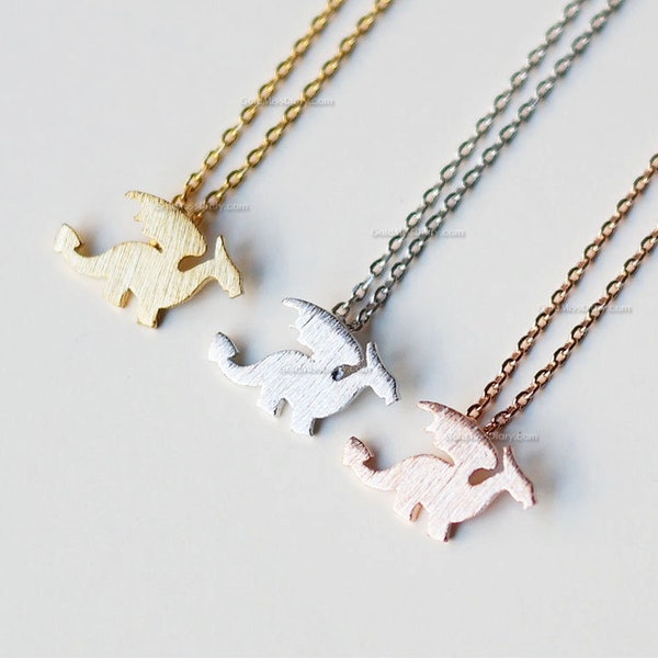 Dainty little Dragon Necklace. Tiny Dragon Necklace, gift idea, kids necklace, birthday gift