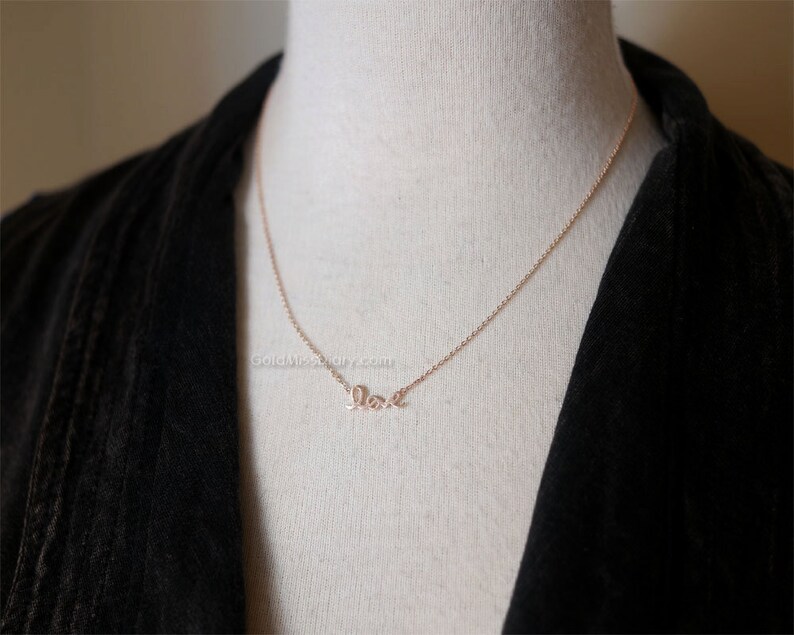 Satoshi Love Letters Vertical Bar Necklace