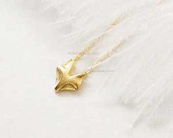 tiny Fox Necklace in Gold, Fox necklace, fox jewelry, necklaces for women,wedding gifts, bridesmaid gifts, gold fox necklace