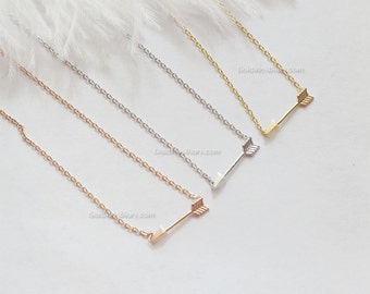silver Tiny Arrow Necklace ,dainty arrow necklace, Affordable Charm Necklace, wedding gifts, bridesmaid gifts, gift ideas, birthday gifts