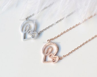 Collana extra large con cuore aperto, oro 14k, argento sterling, cuore aperto, collana con cuore, cuore grande, oro, cuore, Emily In Paris - Italia