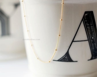 Gold-filled satellite necklace, Perfect Layering, Dainty Satellite necklace, gold filled necklace, wedding, birthday, bridesmaid gifts