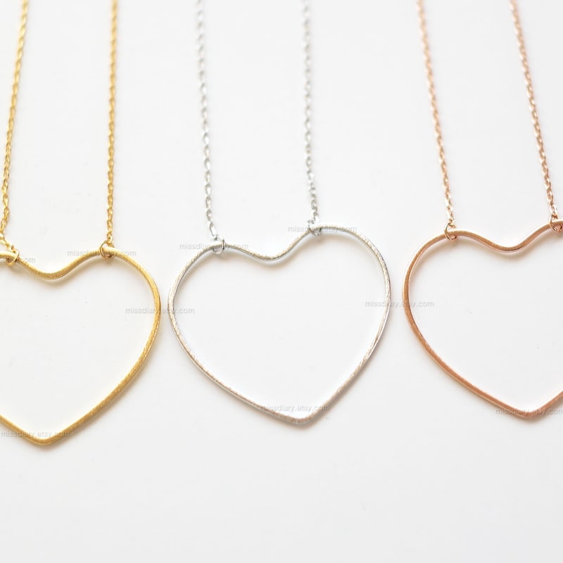 Brooke Open Heart Necklace