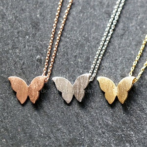 Gold Butterfly Necklace / Gift for her / Handmade necklace / ButterFly charm / ButterFly pendant necklace