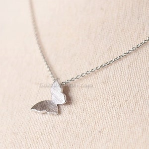 Silver ButterFly Necklace / butterfly necklace / silver necklace