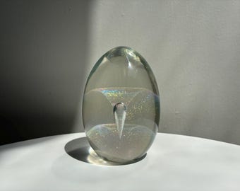 Robert Eickholt Studio Glass Egg Paperweight