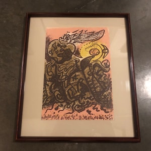 Andre Masson “Caliban” 1965 Original Color Lithograph for L&#39;Atelier Mourlot