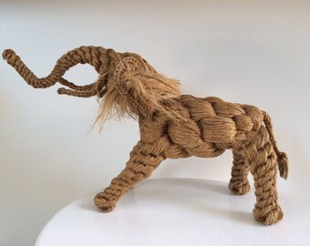 Kay Bojesen And Jorgen Bloch Rope Elephant Sculpture