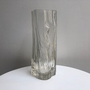 Modernist Tree Trunk Design Glass Vase