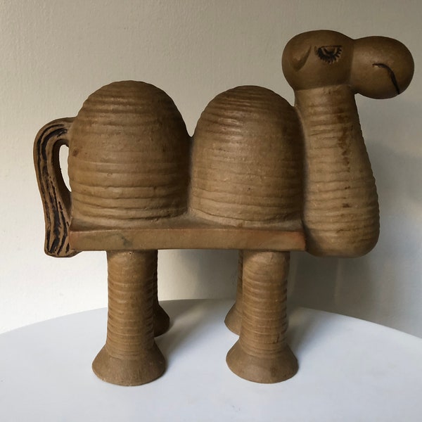 Lisa Larson Camel/Dromedary Large Ceramic Sculpture For Gustavsberg