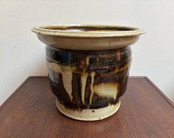 Eric Norstad Abstract Design Stoneware Studio Pottery Planter