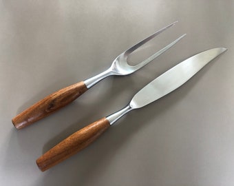 Jens Quistgaard Dansk Designs Fjord Serving Fork And Knife