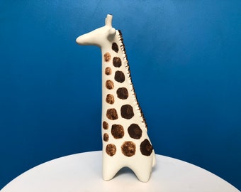 Midcentury Arabia Finland Pottery Giraffe: MCM Vintage Figurine by