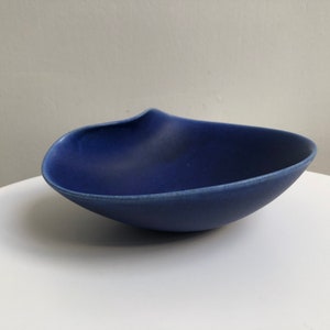 Stig Lindberg Blue Vitrin Bowl For Gustavsberg