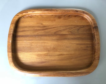 Jens Quistgaard Staved Teak Serving Tray For Dansk