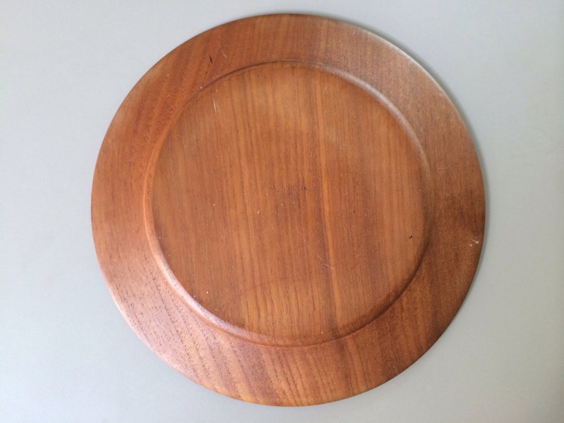 Vintage 1950's Kay Bojesen Teak Plate image 4