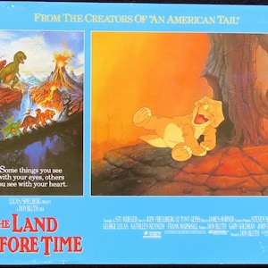 The Land Before Time Original 11x14 Lobby Card uit de film uit 1988