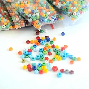 Perline di vetro Preciosa da 2 mm, 9/0, opache, multicolore, ceche, per perline, telaio per la creazione di gioielli, forniture per perline fai da te e ricamo.