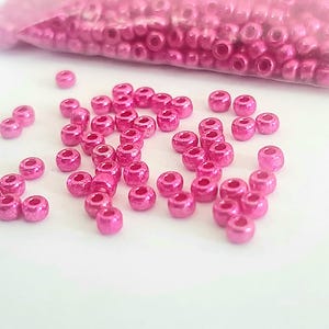 Perline di semi Preciosa Ornela da 2,5 mm, 11/0, perline di vetro ceco rosa metallizzato per perline, creazione di gioielli, telaio fai da te, forniture per perline, ricamo