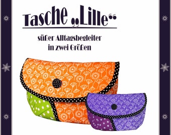 ebook Nähanleitung Tasche in zwei Größen Kosmetiktasche Clutch Stiftemäppchen