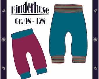 ebook Sewing Pattern Pants Child Pants Size 98 to 128