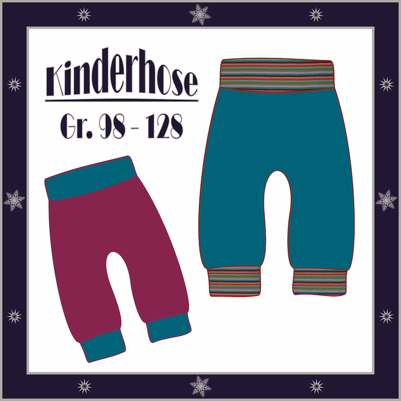 ebook Sewing Pattern Pants Child Pants Size 98 to 128 image 1