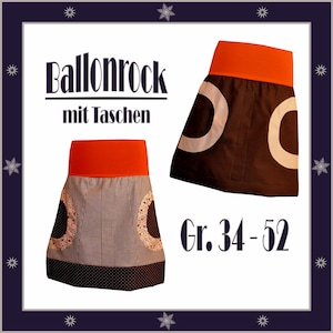 E-Book Nähanleitung Ballonrock Gr. 34 - 52