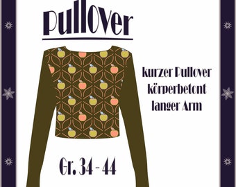 Sewing pattern & e-book women's shirt Gr. 34-44 shirt long sleeve cropped sweater