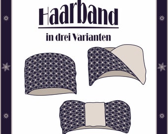 E-book sewing instructions hair band