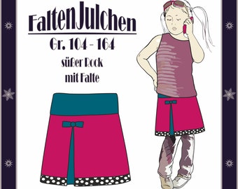 E-book instructions de couture jupe hanche pour les enfants. Jupe "FaltenJulchen" dans les tailles 104 - 164