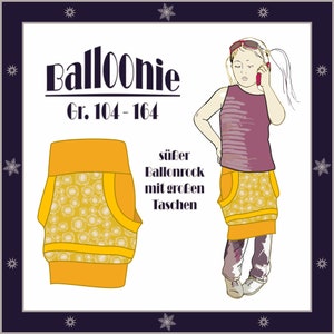 E-book sewing instructions balloon skirt pump skirt cuff skirt for children in sizes 104 to 164