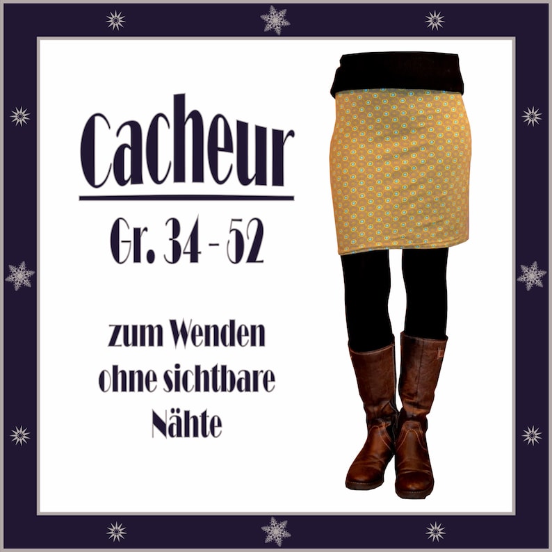 PDF sewing pattern and step by step instructions cacheur for turning size. 34 to 52 image 1