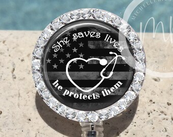 Thin Gray Line Stethoscope Id Tag MB303 Stethoscope ID tag Gray Lives Matter Corrections Stethoscope Id tag Stethoscope Name Tag