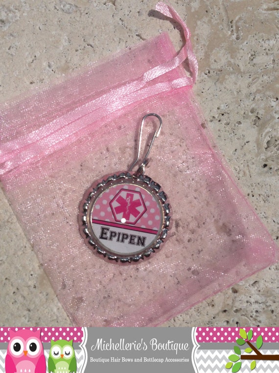 Items similar to Personalized Custom Medical Alert zipper pull backpack