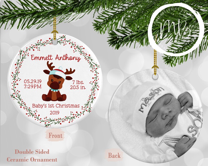 custom first christmas ornament