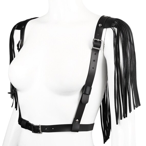 Men/'s Leather Strap Bondage Gothic Harness Bdsm Buckles Costume Suspenders Belts