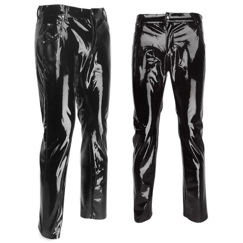 Sexy Men's Patent Leather Trousers 