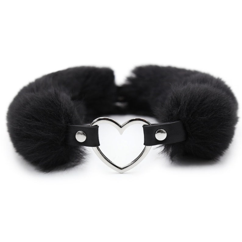Furry Collar for Submissive Dominatrix Petplay Faux Fur Collar Etsy
