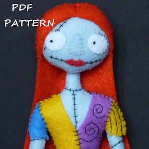 PDF pattern to make a felt Sally.