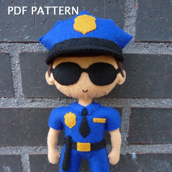 PDF tutorial to make a felt policeman.