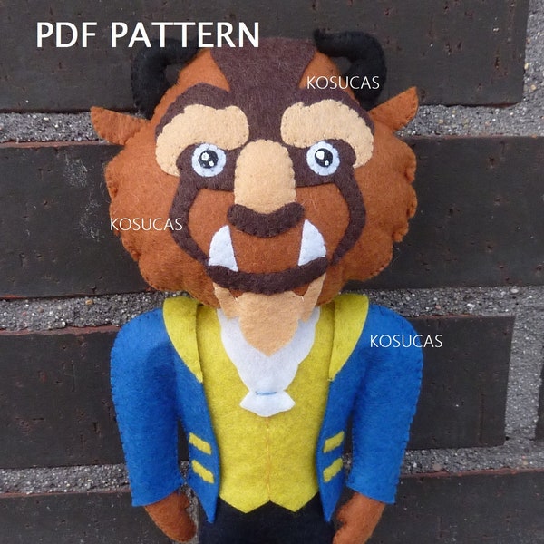 Felt Beast Pattern - Etsy