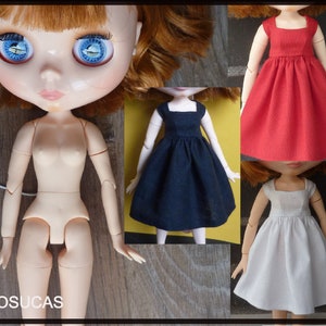 Basic dresses for Blythe (fake body)