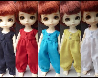 Basics jumpsuits for Lati yellow, Pukifee and Irreal/Oli dolls.