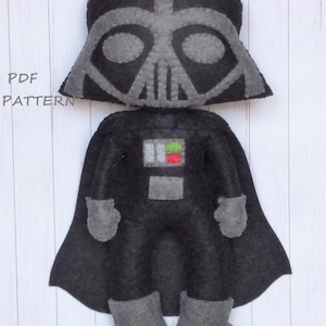 PDF pattern to make a felt Dark Vader.