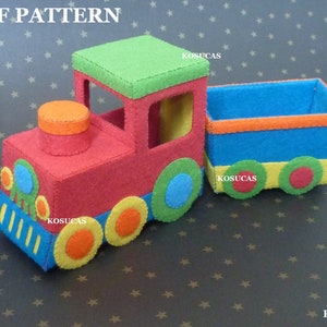 Basic Felt Train Pattern PDF Pattern to Make a Felt Train. - Etsy