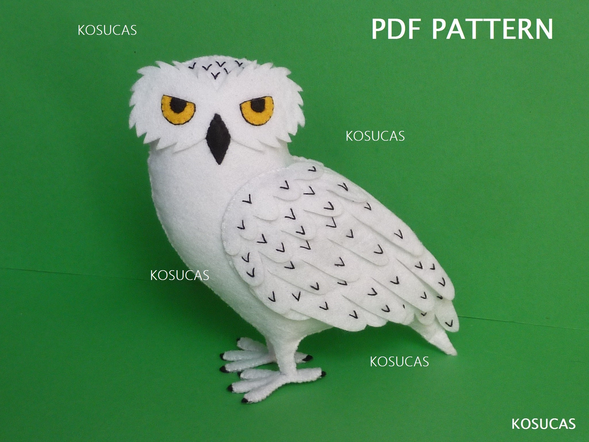 PDF Pattern to Make a Felt Owl. | Etsy